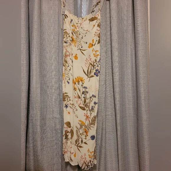 Reformation Brown and Orange Slip Dress Spaghetti Strap - Picture 4 of 6